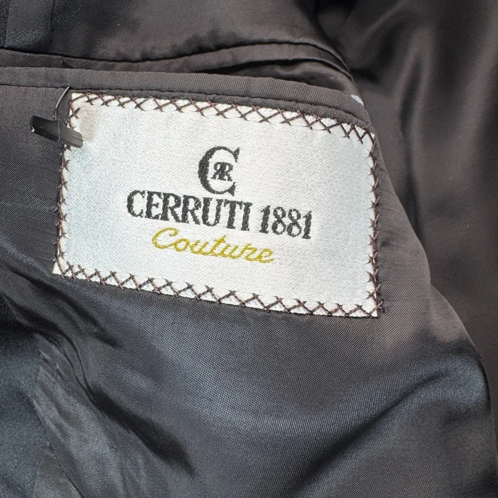 Cerruti 1881 Couture Men's 1-Button Tuxedo - 42L Jacket / 38x32 Pleated Pants Bl